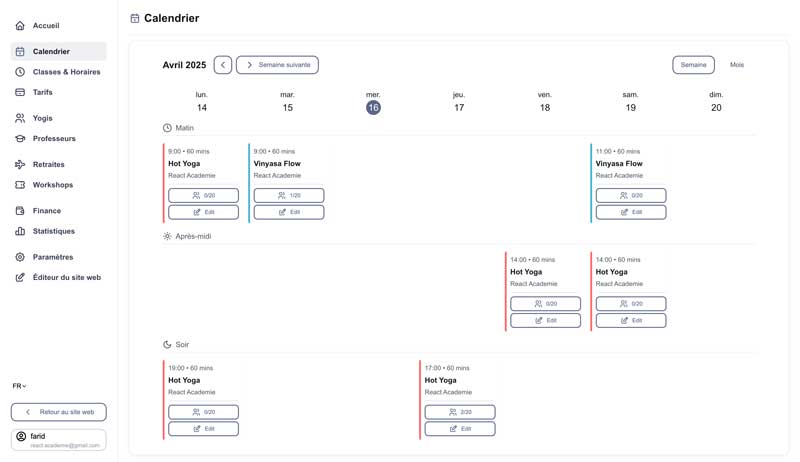 Booking system