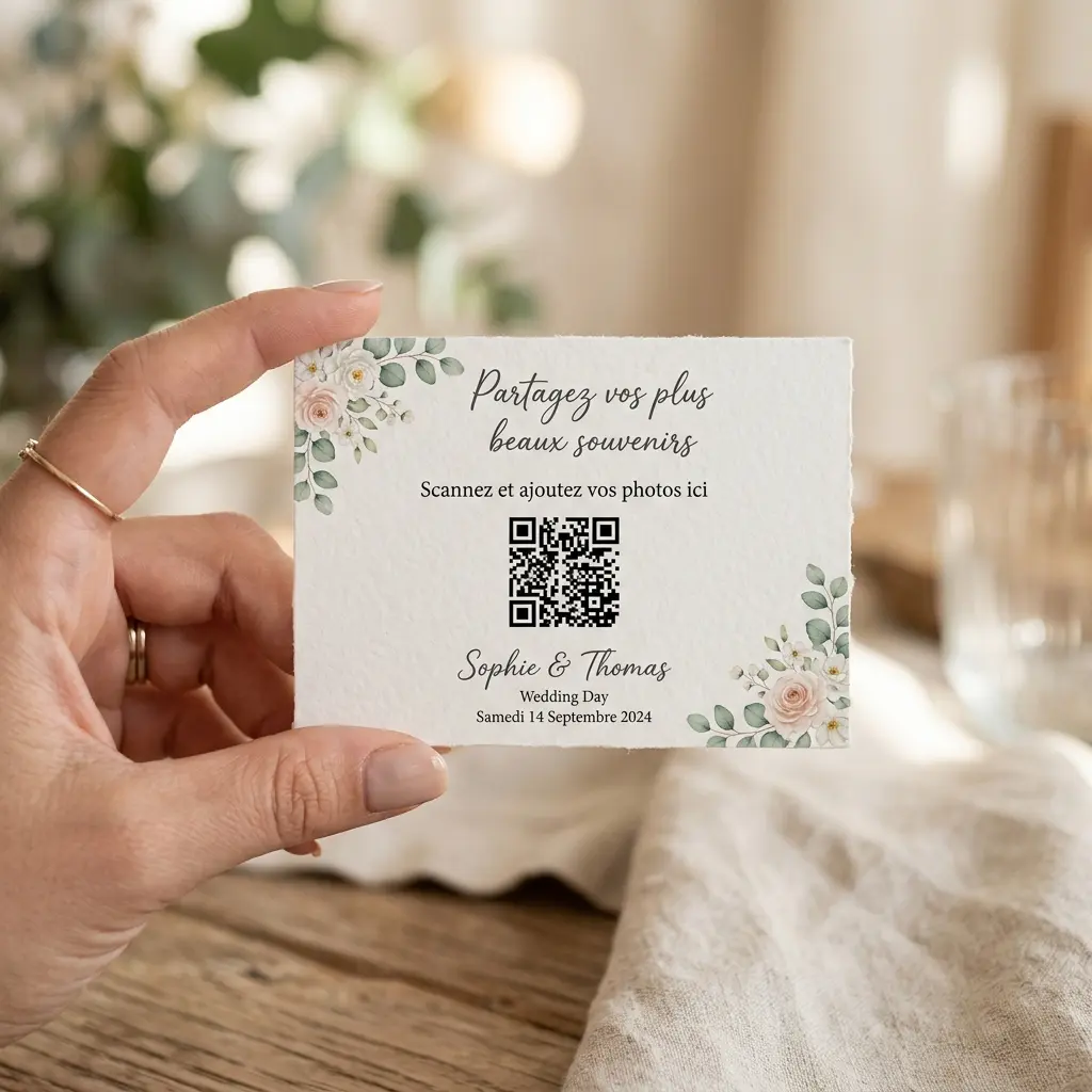 Template QR code format carte de visite